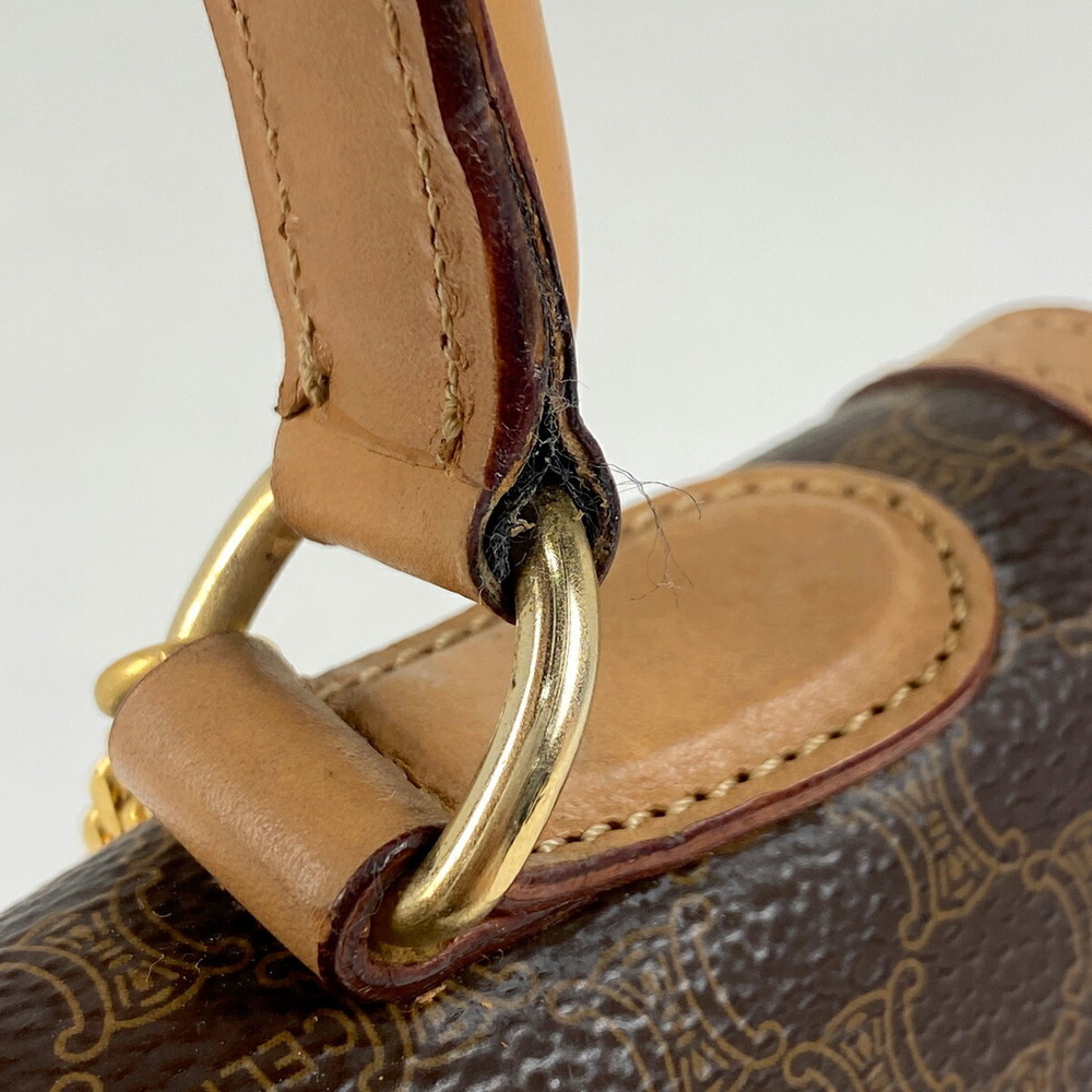 Celine Macadam Pattern All Over Canvas Handbag Br… - image 4